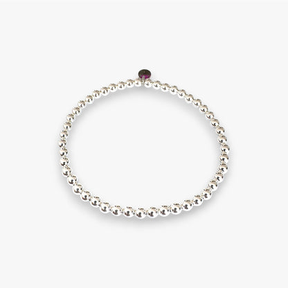 SILVER BELLS silver beaded bracelet