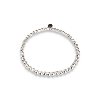 SILVER BELLS silver beaded bracelet