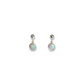 WHITE OPAL drop studs