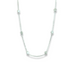 KAYLA silver or gold long CZ necklace