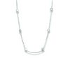 KAYLA silver or gold long CZ necklace