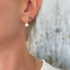 WHITE OPAL drop studs