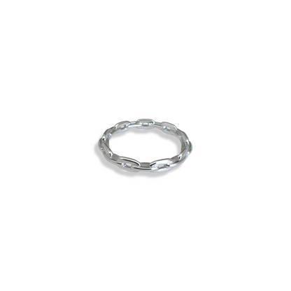 MAYA silver chain ring