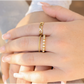 GOLD WEAVEING stacking ring