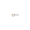 TINY CROSS gold studs