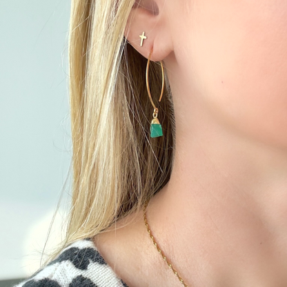 HOOKED gemstone dangles