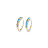 TURQUOISE hoops