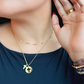 CUTOUT CROSS gold necklace