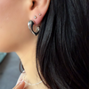 OPEN HEART chunky hoops