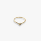 CHEVRON gold ring