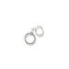 KATRINE hammered circle earrings